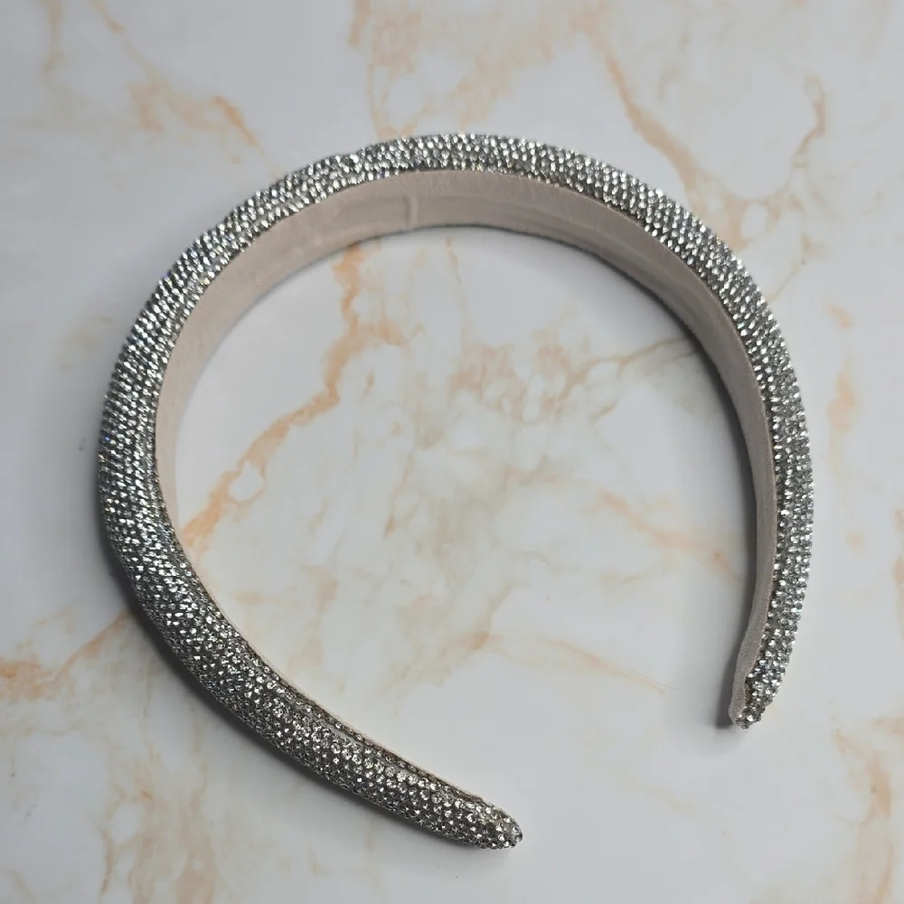 Silver Rhinestone Headband NWOT